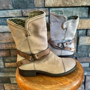 OTBT Women's Size 9M Bridgeport Brown Leather Side Zip Round Toe Boots